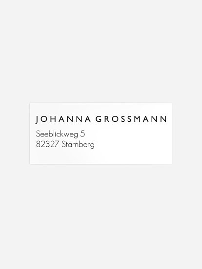 Absenderaufkleber Geburtstag Ehren Tag