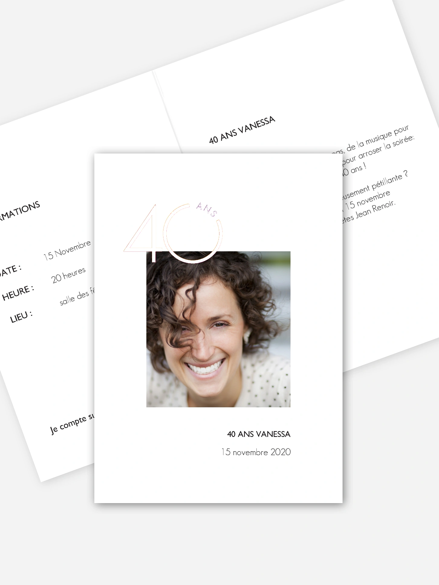 invitation anniversaire 40 Fabulous