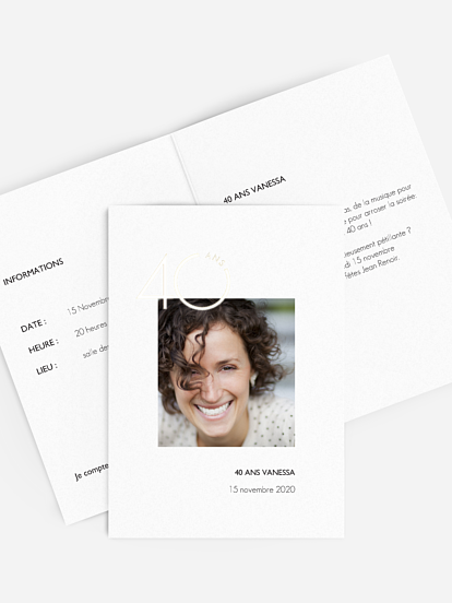 invitation anniversaire 40 Fabulous