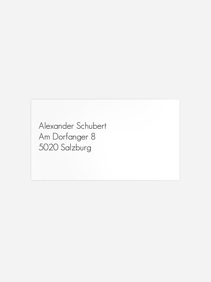 Empfängeraufkleber Geburtstag Ehren Tag