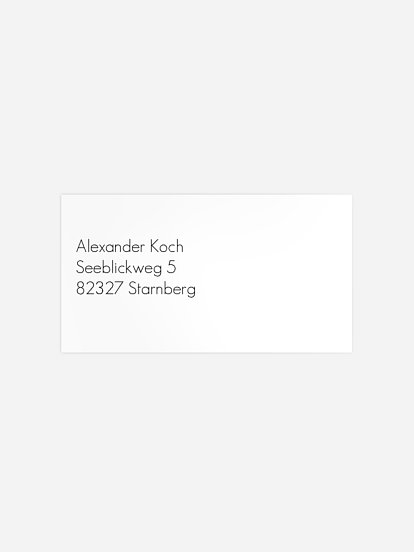 Empfängeraufkleber Geburtstag Ehren Tag