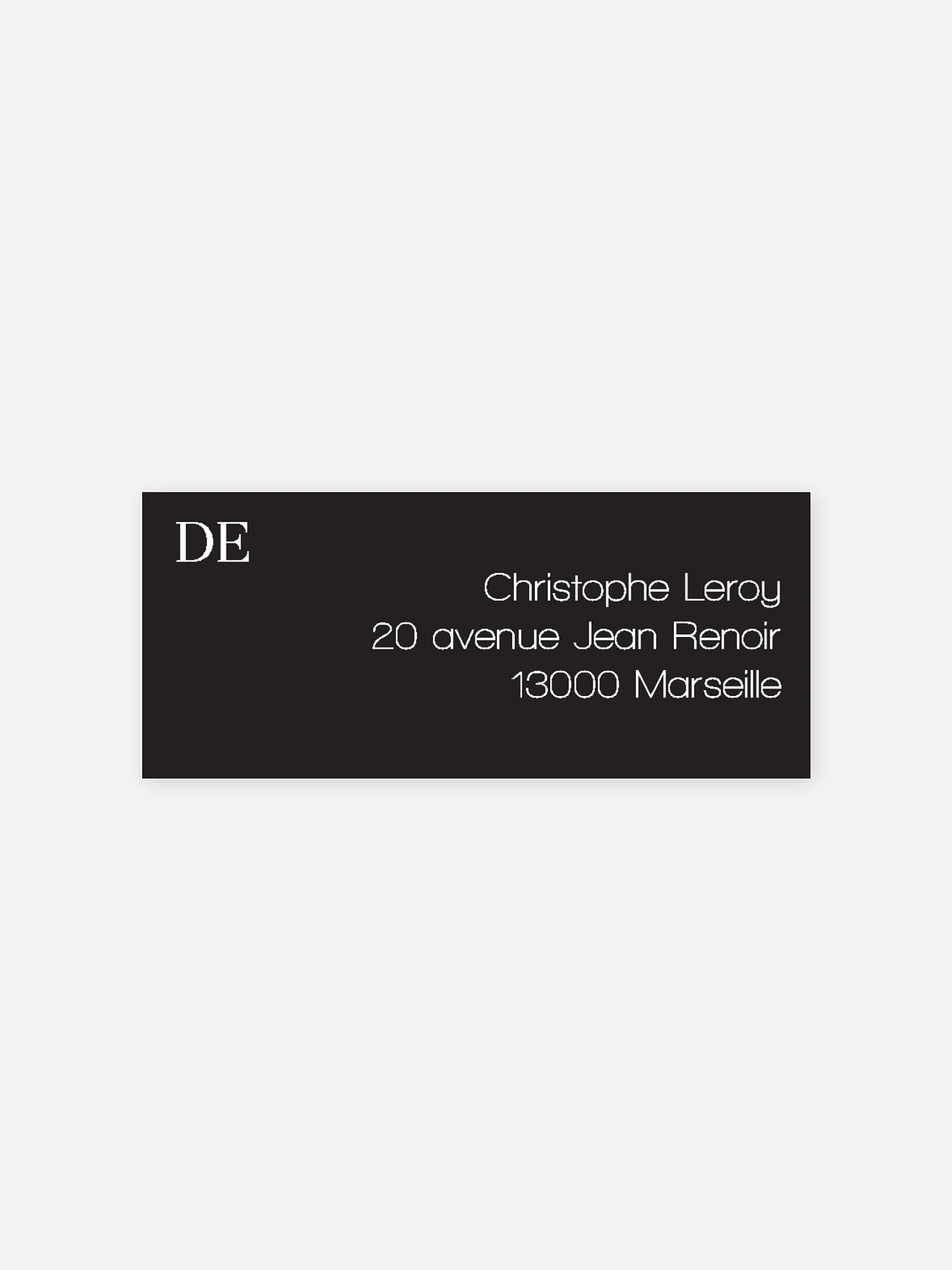 étiquette expéditeur anniversaire Casino