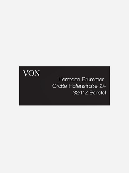 Absenderaufkleber Geburtstag Casino