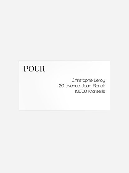 étiquette destinataire anniversaire Casino