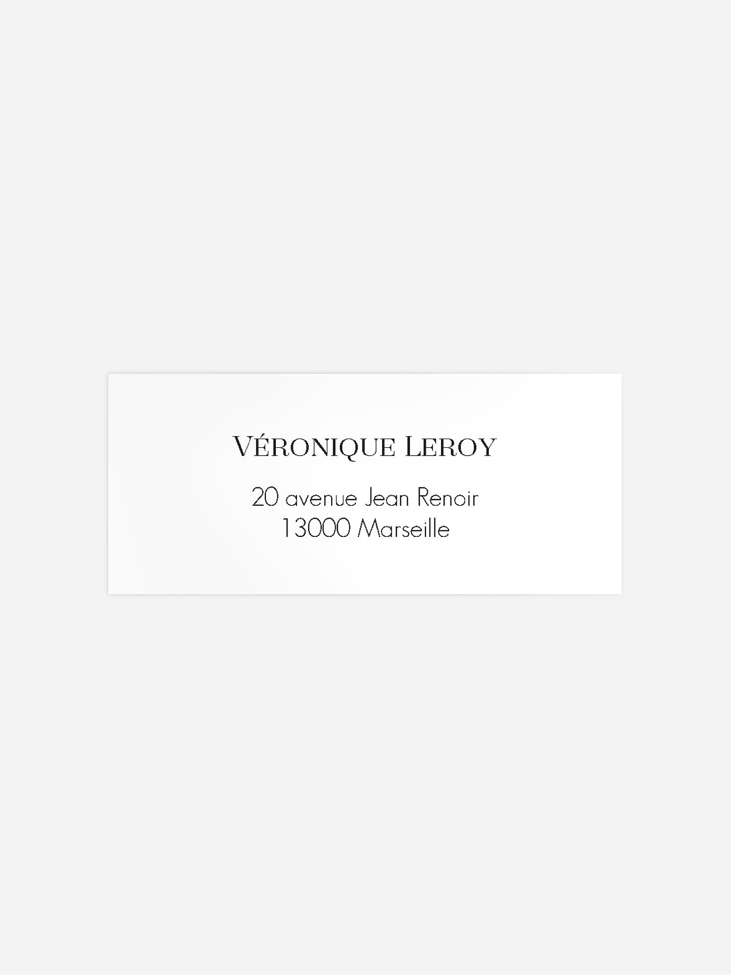 étiquette expéditeur anniversaire Bel âge