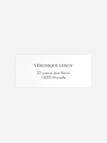 étiquette expéditeur anniversaire Bel âge