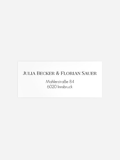 Absenderaufkleber Party Meine Zeit