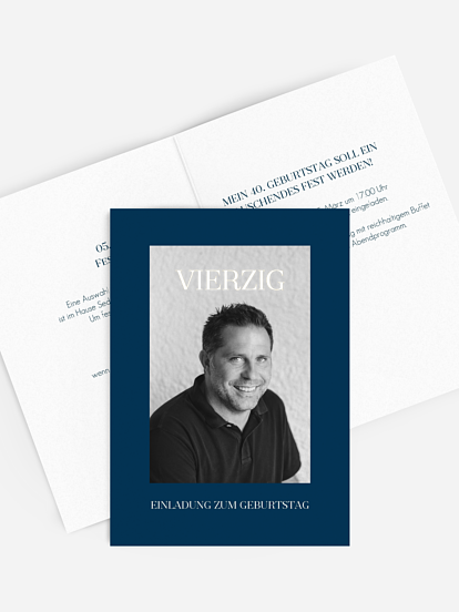 Einladung 40. Geburtstag Meine Zeit