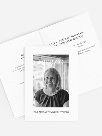 Einladung 40. Geburtstag Meine Zeit
