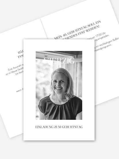 Einladung 40. Geburtstag Meine Zeit