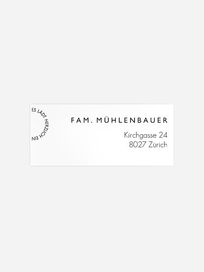 Absenderaufkleber Party Lebensweg