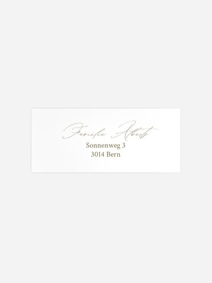 Absenderaufkleber Trauer Ewiges Gedenken