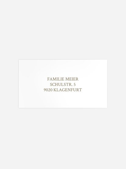 Empfängeraufkleber Trauer Ewiges Gedenken