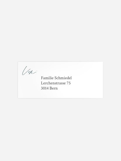 Absenderaufkleber Trauer Stille Erinnerung