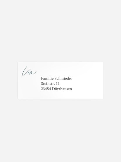 Absenderaufkleber Trauer Stille Erinnerung