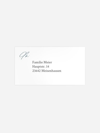 Empfängeraufkleber Trauer Stille Erinnerung