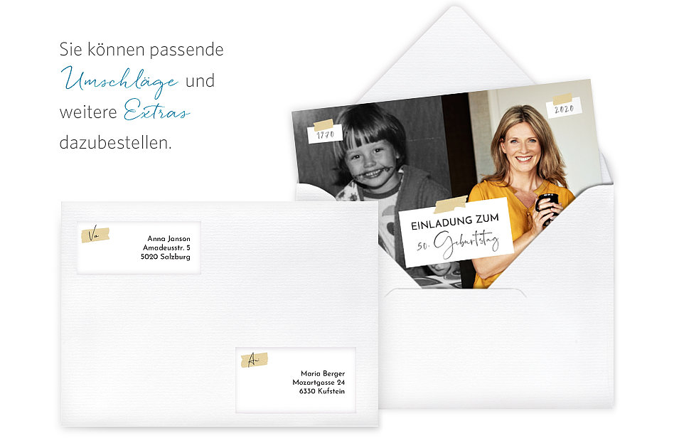 Einladung 50. Geburtstag Zeitreise