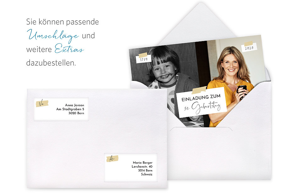 Einladung 50. Geburtstag Zeitreise