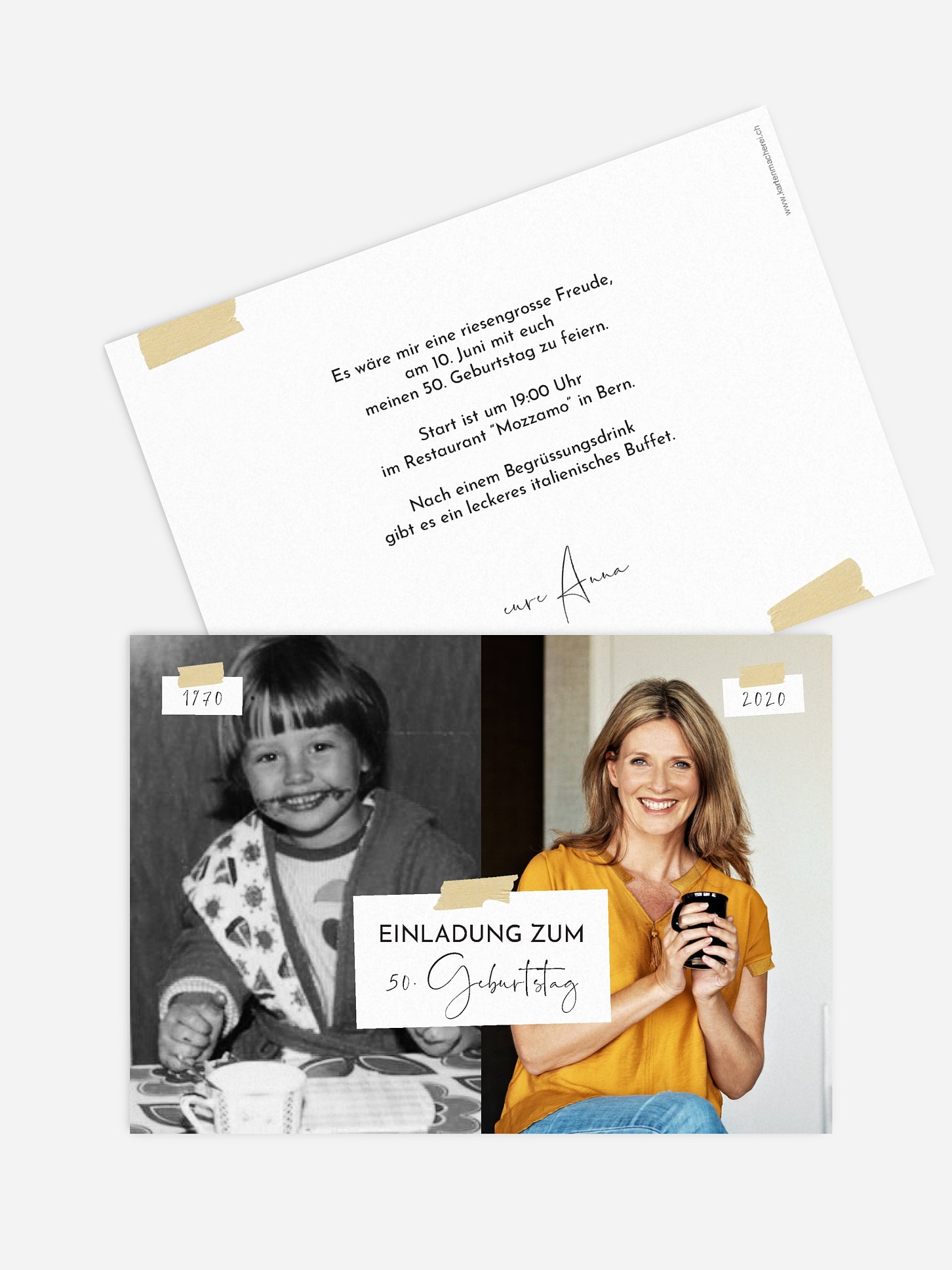 Einladung 50. Geburtstag Zeitreise