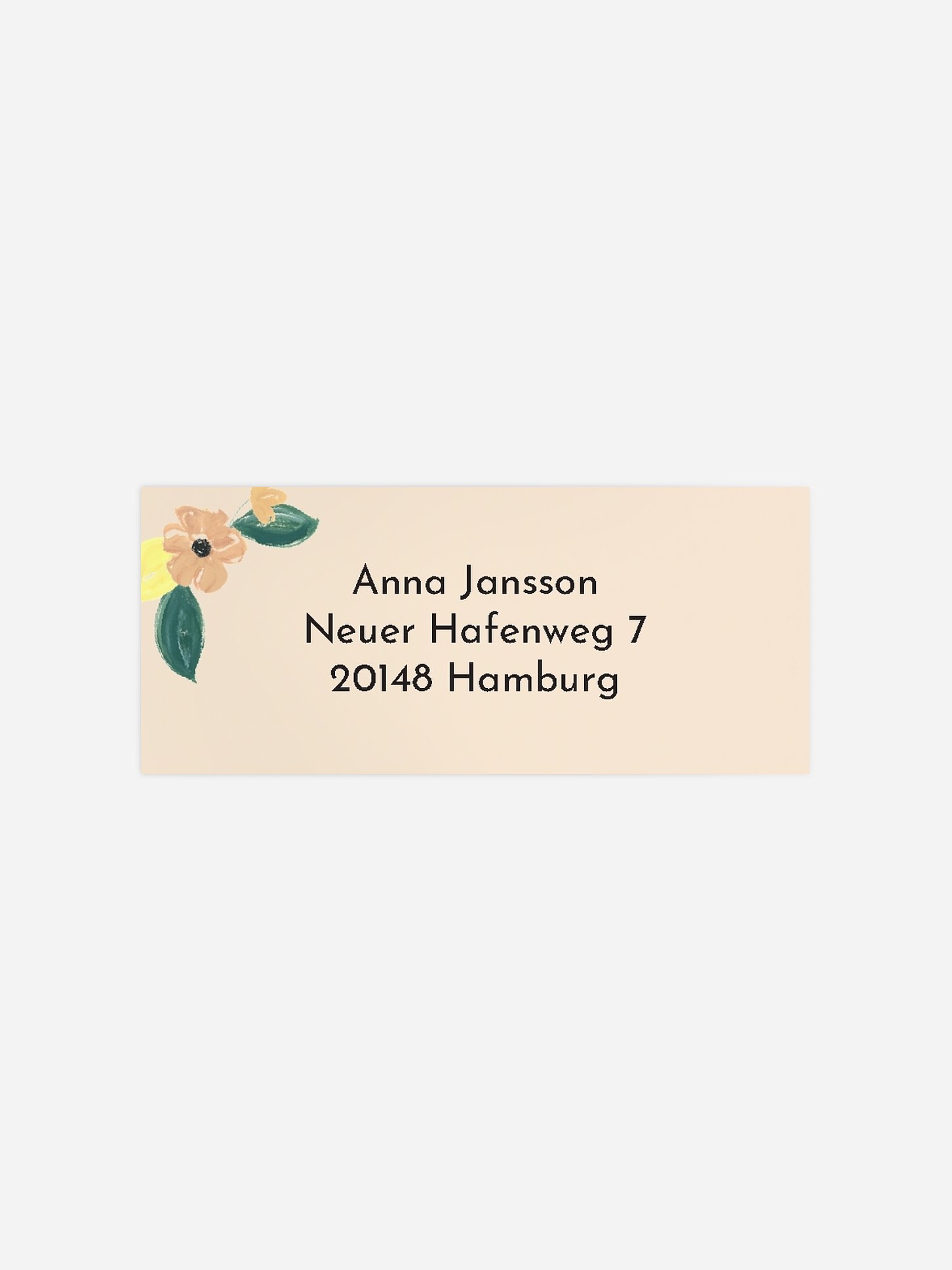Absenderaufkleber Geburtstag Blooming Day
