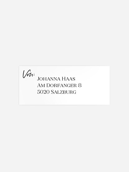 Absenderaufkleber Geburtstag Zahlenfokus