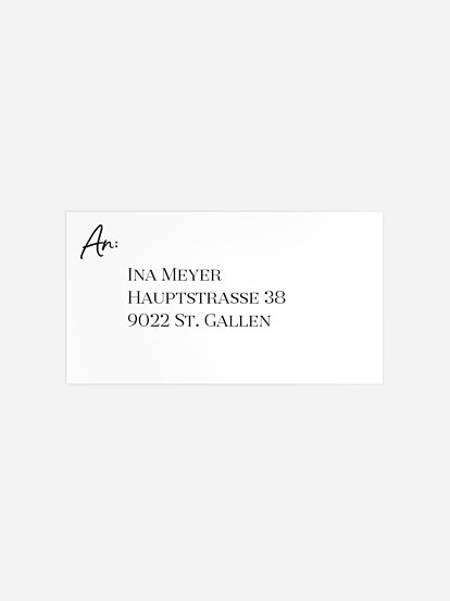 Empfängeraufkleber Geburtstag Zahlenfokus