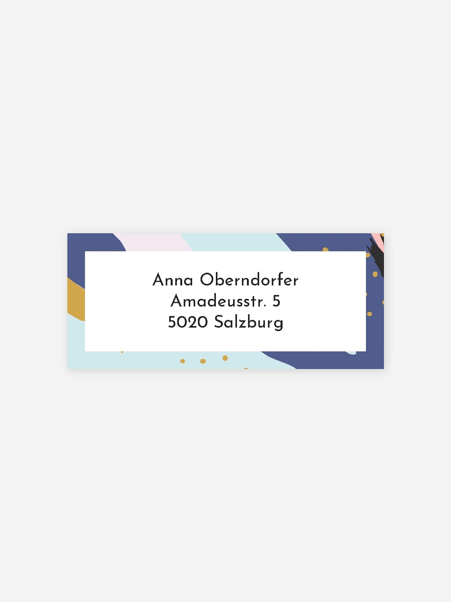 Absenderaufkleber Geburtstag Pattern