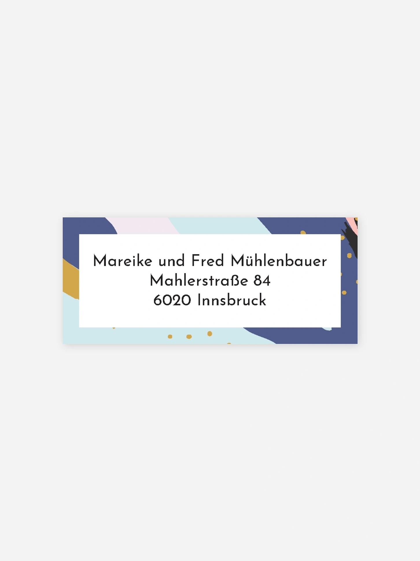 Absenderaufkleber Party Pattern