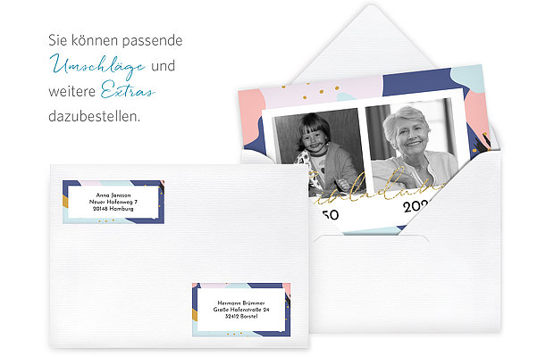 Einladung 70. Geburtstag Pattern