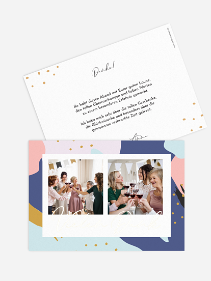 Dankeskarte Geburtstag Pattern