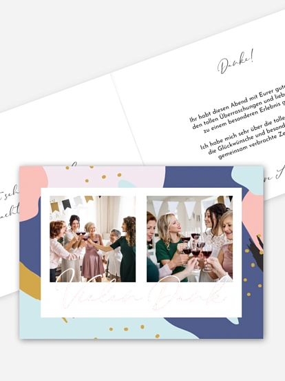 Dankeskarte Geburtstag Pattern