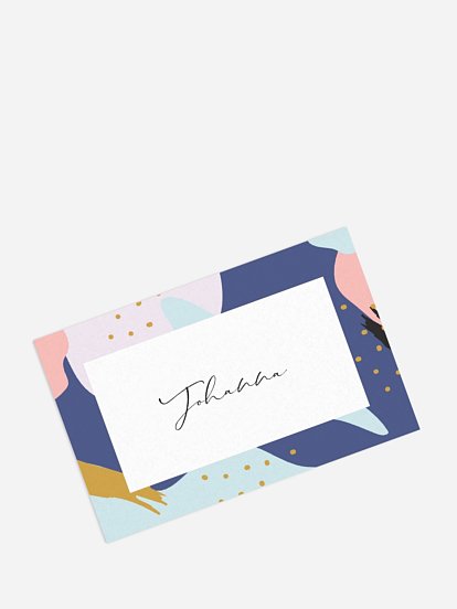 Tischkarte Geburtstag Pattern