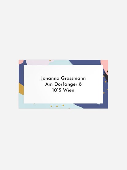 Empfängeraufkleber Party Pattern