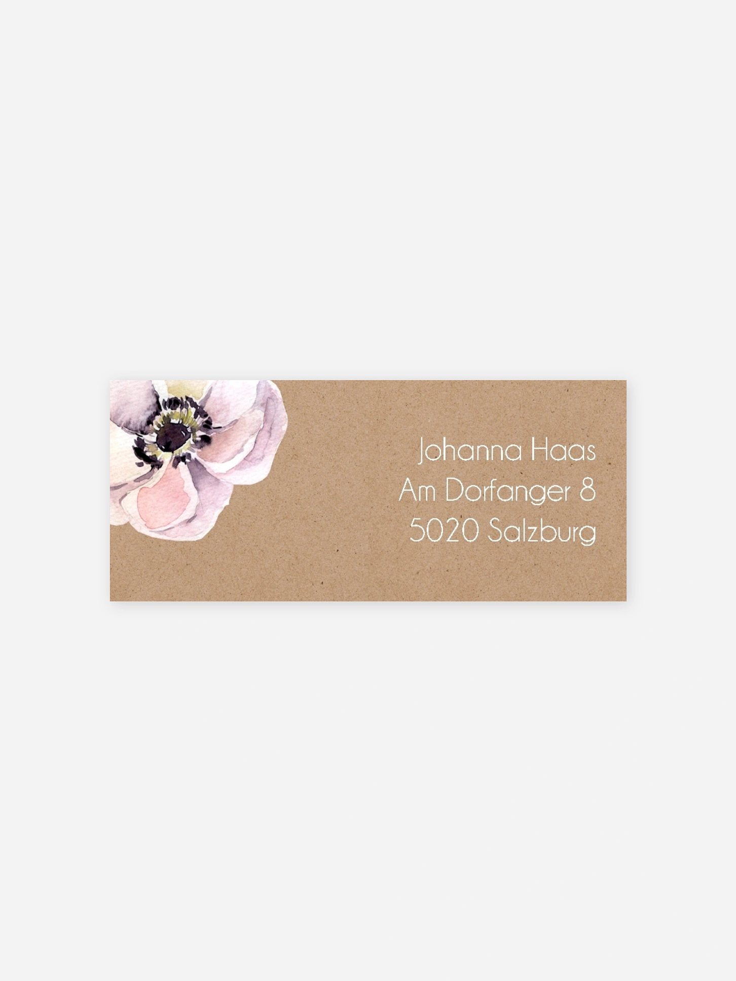 Absenderaufkleber Geburtstag Bloom