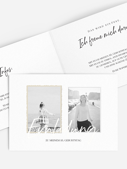 Einladung 18. Geburtstag Rückblende