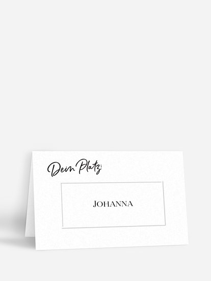 Tischkarte Geburtstag Rückblende