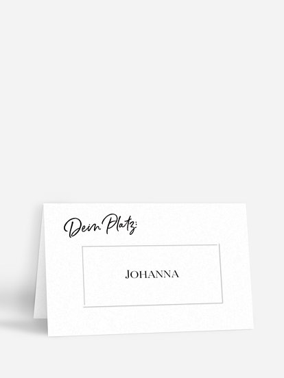 Tischkarte Geburtstag Rückblende