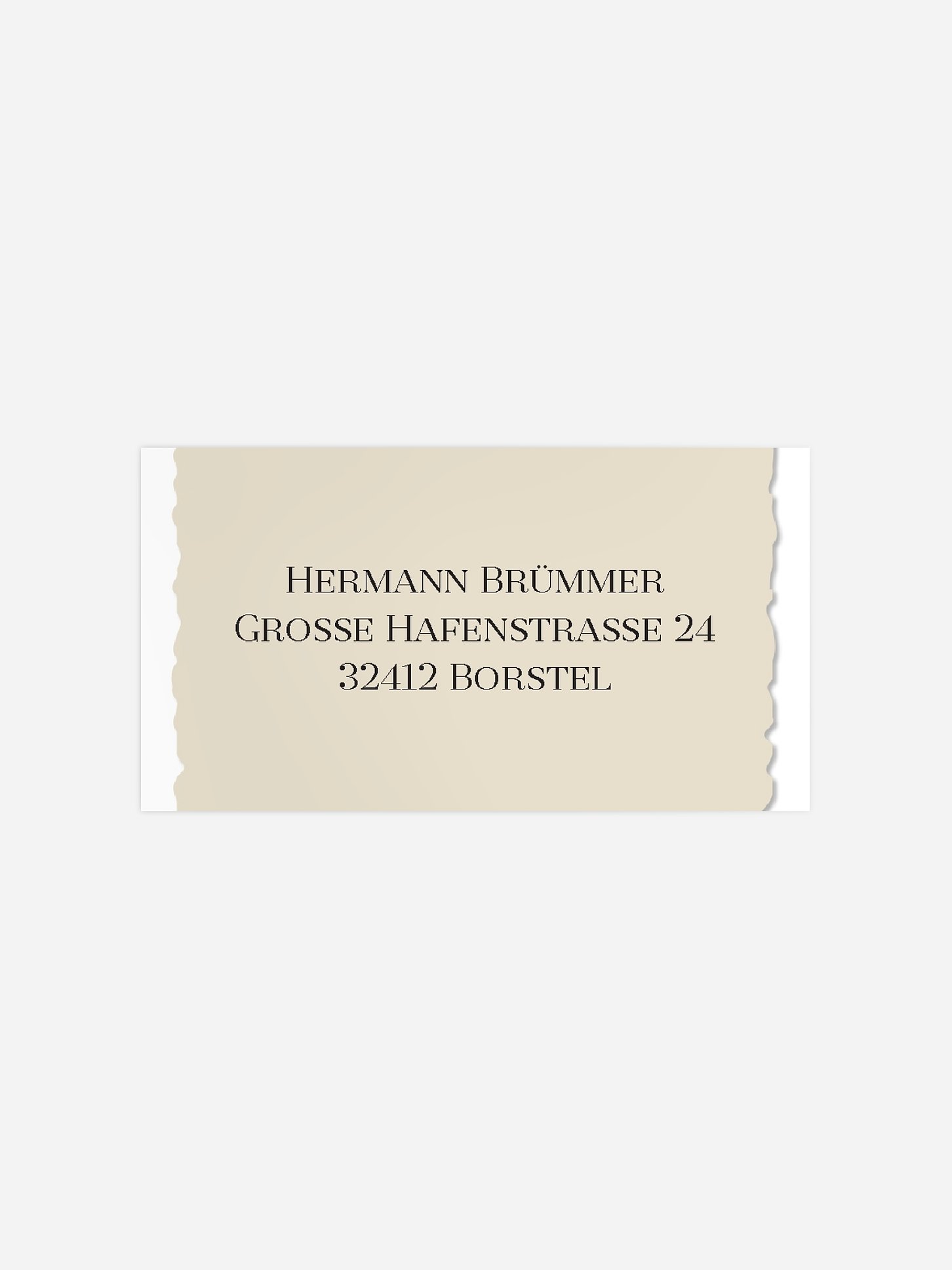 Empfängeraufkleber Geburtstag Rückblende