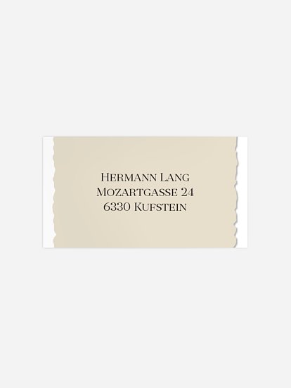 Empfängeraufkleber Geburtstag Rückblende