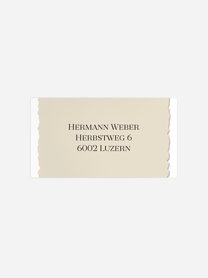 Empfängeraufkleber Geburtstag Rückblende