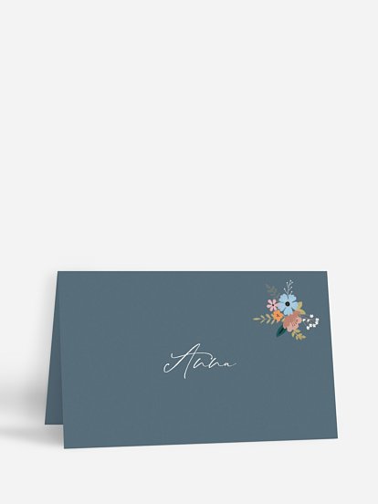 Tischkarte Geburtstag Blumenstrauß