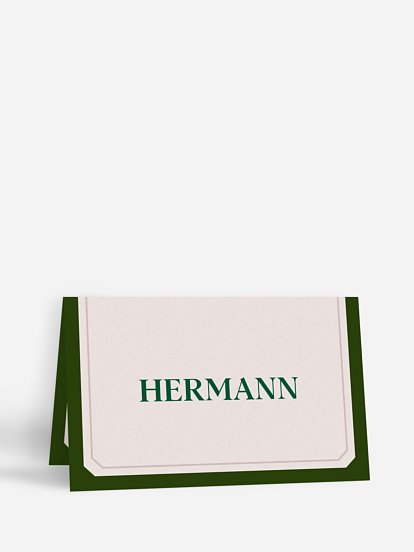 Tischkarte Geburtstag Chateau