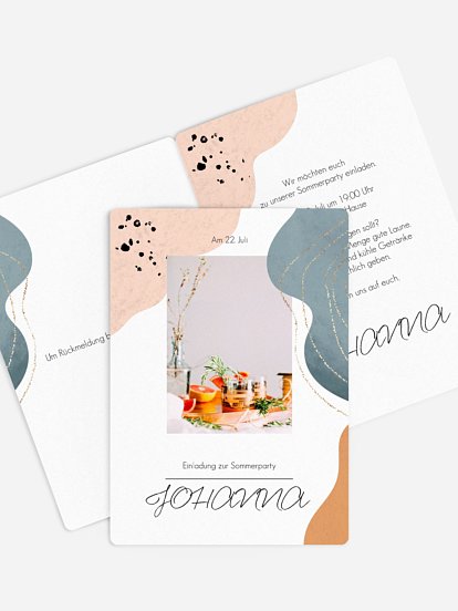 Partyeinladung Kunstvoll