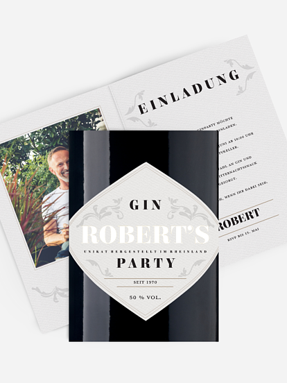 Partyeinladung Gintastic