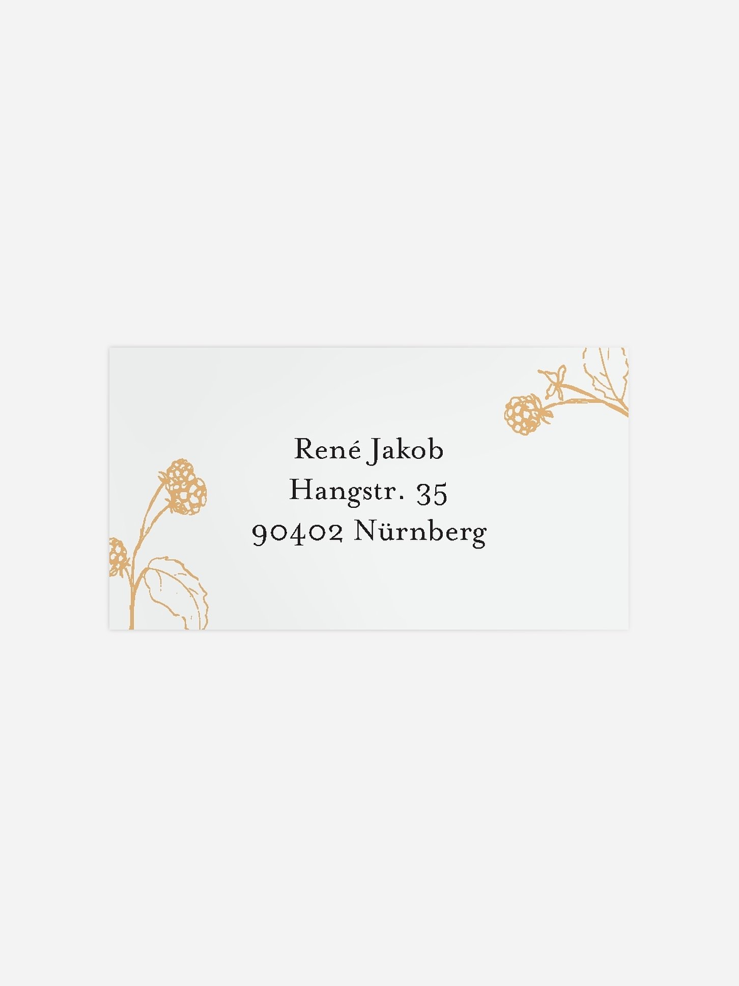 Empfängeraufkleber Geburtstag Weinbeeren