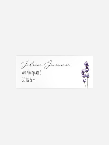 Absenderaufkleber Geburtstag Blumenvoll