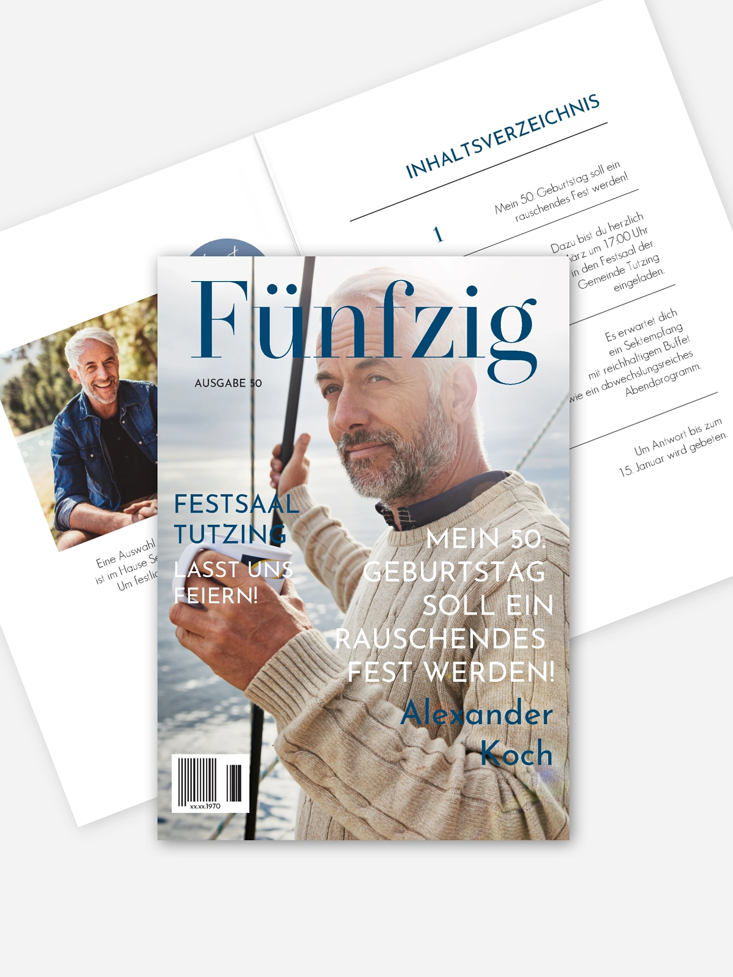 Einladung 50. Geburtstag Titelseite