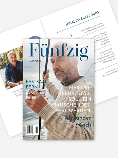 Einladung 50. Geburtstag Titelseite