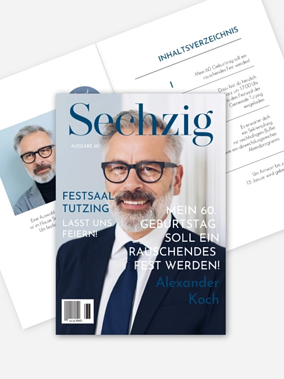 Einladung 60. Geburtstag Titelseite