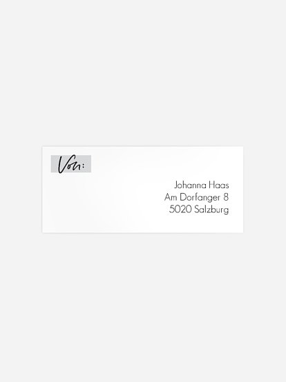 Absenderaufkleber Geburtstag Rückblick